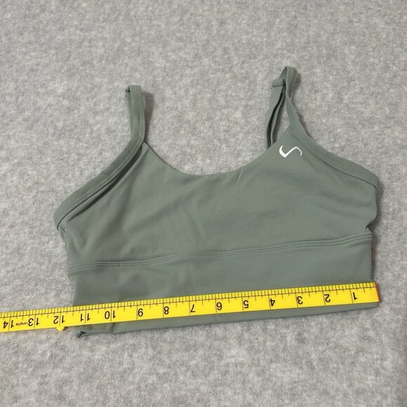 TLF Take Life Further Sports Bra Sage Green Small Pullover Adjustable Straps - Picture 5 of 8
